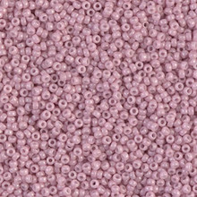 Japanese Miyuki Seed Beads, size 15/0, SKU 189015.MY15-0599, opaque old rose luster, (1 12-13gram tube - apprx 3500 beads)