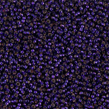 Japanese Miyuki Seed Beads, size 15/0, SKU 189015.MY15-1426, dark purple silver lined, (1 12-13gram tube - apprx 3500 beads)