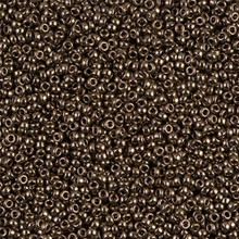 Japanese Miyuki Seed Beads, size 15/0, SKU 189015.MY15-0457, dark bronze, (1 12-13gram tube - apprx 3500 beads)