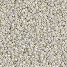 Japanese Miyuki Seed Beads, size 15/0, SKU 189015.MY15-0600, opaque alabaster luster, (1 12-13gram tube - apprx 3500 beads)