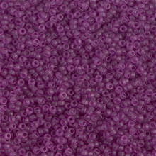 Japanese Miyuki Seed Beads, size 15/0, SKU 189015.MY15-1620, dyed semi frosted transparent lavender, (1 12-13gram tube - apprx 3500 beads)