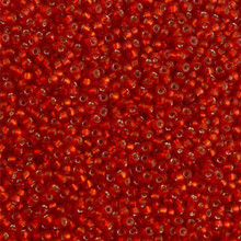 Japanese Miyuki Seed Beads, size 15/0, SKU 189015.MY15-1639, semi-matte dark ruby silver lined, (1 12-13gram tube - apprx 3500 beads)