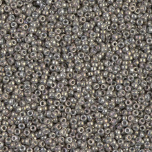 Japanese Miyuki Seed Beads, size 15/0, SKU 189015.MY15-1865, galvanized grey luster, (1 12-13gram tube - apprx 3500 beads)