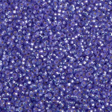 Japanese Miyuki Seed Beads, size 15/0, SKU 189015.MY15-1654, semi-matte purple silver lined, (1 12-13gram tube - apprx 3500 beads)