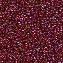 Japanese Miyuki Seed Beads, size 15/0, SKU 189015.MY15-1883, transparent luster red metallic, (1 12-13gram tube - apprx 3500 beads)