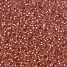 Japanese Miyuki Seed Beads, size 15/0, SKU 189015.MY15-1627, semi-matte dark rose silver lined, (1 12-13gram tube - apprx 3500 beads)