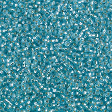 Japanese Miyuki Seed Beads, size 15/0, SKU 189015.MY15-1643, semi-matte sky blue silver lined, (1 12-13gram tube - apprx 3500 beads)