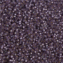 Japanese Miyuki Seed Beads, size 15/0, SKU 189015.MY15-1655, dyed semi-matte violet silver lined, (1 12-13gram tube - apprx 3500 beads)