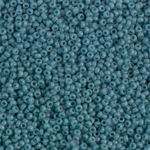 Japanese Miyuki Seed Beads, size 15/0, SKU 189015.MY15-1685, dyed semi-matte grey-blue, (1 12-13gram tube - apprx 3500 beads)