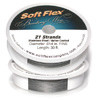 Soft Flex Wire, .014, FINE, 21-strand, Clear (original satin silver color), 30 ft spool, (1 spool)