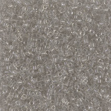 Delica Beads (Miyuki), size 11/0 (same as 12/0), SKU 195006.DB11-1111, transparent gray mist, (10gram tube, apprx 1900 beads)