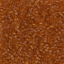 Delica Beads (Miyuki), size 11/0 (same as 12/0), SKU 195006.DB11-1101, transparent marigold, (10gram tube, apprx 1900 beads)