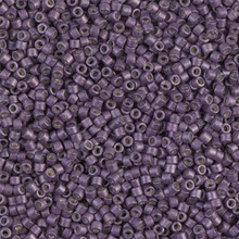 Delica Beads (Miyuki), size 11/0 (same as 12/0), SKU 195006.DB11-1174, galvanized matte eggplant, (10gram tube, apprx 1900 beads)