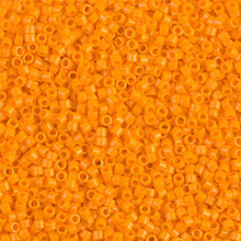 Delica Beads (Miyuki), size 11/0 (same as 12/0), SKU 195006.DB11-1133, opaque mandarin, (10gram tube, apprx 1900 beads)