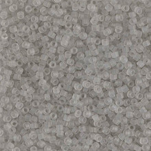 Delica Beads (Miyuki), size 11/0 (same as 12/0), SKU 195006.DB11-1271, matte transparent gray mist, (10gram tube, apprx 1900 beads)