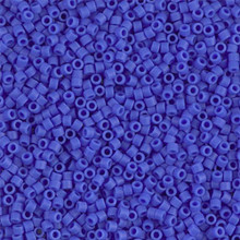Delica Beads (Miyuki), size 11/0 (same as 12/0), SKU 195006.DB11-1588, matte opaque cyan blue, (10gram tube, apprx 1900 beads)