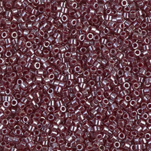 Delica Beads (Miyuki), size 11/0 (same as 12/0), SKU 195006.DB11-1565, opaque currant luster, (10gram tube, apprx 1900 beads)