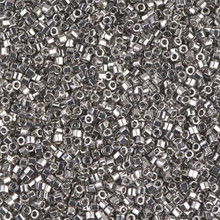 Delica Beads (Miyuki), size 11/0 (same as 12/0), SKU 195006.DB11-0038cut, palladium plated cut, (5gram tube, apprx 950 beads)