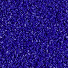 Japanese Miyuki Seed Beads, size 15/0, SKU 189015.MY15-0414cut, cobalt opaque cut, (1 12-13gram tube - apprx 3500 beads)