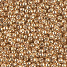 Japanese Miyuki Seed Beads, size 8/0, SKU 189008.MY8-1052, galvanized gold, (1 26-28 gram tube, apprx 1120 beads)