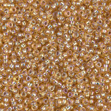 Japanese Miyuki Seed Beads, size 11/0, SKU 111030.MY11-1003, gold silver-lined AB, (1 28-30 gram tube, apprx 3080 beads)