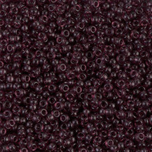 Japanese Miyuki Seed Beads, size 11/0, SKU 111030.MY11-0153, transparent dark smoky amethyst, (1 28-30 gram tube, apprx 3080 beads)