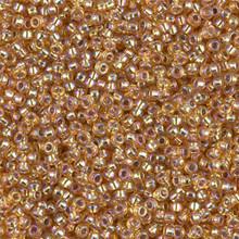 Japanese Miyuki Seed Beads, size 11/0, SKU 111030.MY11-1004, dark gold silver-lined AB, (1 28-30 gram tube, apprx 3080 beads)