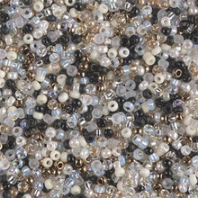 Japanese Miyuki Seed Beads, size 11/0, SKU 111030.MY11-MIX42, granite mix, (1 28-30 gram tube, apprx 3080 beads)