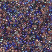 Japanese Miyuki Seed Beads, size 11/0, SKU 111030.MY11-MIX40, arabian nights mix, (1 28-30 gram tube, apprx 3080 beads)