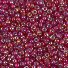 Japanese Miyuki Seed Beads, size 8/0, SKU 189008.MY8-1011 (was 0011R), ruby silver lined AB, (1 26-28 gram tube, apprx 1120 beads)