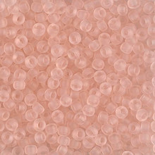 Japanese Miyuki Seed Beads, size 8/0, SKU 189008.MY8-0155F, matte transparent light tea rose, (1 26-28 gram tube, apprx 1120 beads)