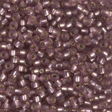 Japanese Miyuki Seed Beads, size 8/0, SKU 189008.MY8-0012F, matte smoky amethyst silver lined, (1 26-28 gram tube, apprx 1120 beads)