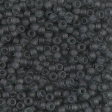Japanese Miyuki Seed Beads, size 8/0, SKU 189008.MY8-0152F, matte transparent gray, (1 26-28 gram tube, apprx 1120 beads)