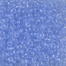 Japanese Miyuki Seed Beads, size 8/0, SKU 189008.MY8-0159L, transparent light cornflower blue, (1 26-28 gram tube, apprx 1120 beads)