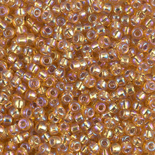 Japanese Miyuki Seed Beads, size 8/0, SKU 189008.MY8-1004, dark gold s/l ab, (1 26-28 gram tube, apprx 1120 beads)