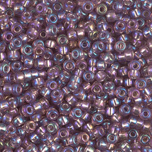Japanese Miyuki Seed Beads, size 8/0, SKU 189008.MY8-1012, smoky amethyst s/l ab, (1 26-28 gram tube, apprx 1120 beads)
