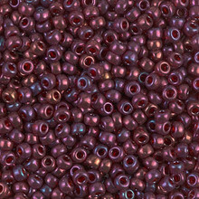 Japanese Miyuki Seed Beads, size 8/0, SKU 189008.MY8-0313, cranberry gold luster, (1 26-28 gram tube, apprx 1120 beads)