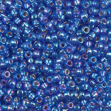 Japanese Miyuki Seed Beads, size 8/0, SKU 189008.MY8-1019, sapphire s/l ab, (1 26-28 gram tube, apprx 1120 beads)