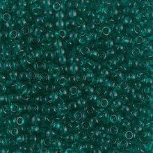 Japanese Miyuki Seed Beads, size 8/0, SKU 189008.MY8-2405, transparent teal, (1 26-28 gram tube, apprx 1120 beads)