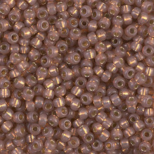Japanese Miyuki Seed Beads, size 8/0, SKU 189008.MY8-0641, dyed rose bronze silver lined alabaster, (1 26-28 gram tube, apprx 1120 beads)