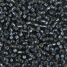 Japanese Miyuki Seed Beads, size 8/0, SKU 189008.MY8-2426, transparent montana silver lined, (1 26-28 gram tube, apprx 1120 beads)