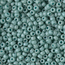 Japanese Miyuki Seed Beads, size 8/0, SKU 189008.MY8-2028, matte opaque sea foam luster, (1 26-28 gram tube, apprx 1120 beads)