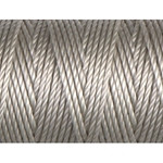 C-LON TEX 400 BEAD CORD, braided nylon multi-filament cord,  .9mm, 39 yards per bobbin, beige, (1 large bobbin)