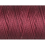 C-LON TEX 400 BEAD CORD, braided nylon multi-filament cord,  .9mm, 39 yards per bobbin, red, (1 large bobbin)