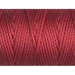 C-LON TEX 400 BEAD CORD, braided nylon multi-filament cord,  .9mm, 39 yards per bobbin, Shanghai red, (1 large bobbin)
