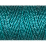 C-LON TEX 400 BEAD CORD, braided nylon multi-filament cord,  .9mm, 39 yards per bobbin, teal, (1 large bobbin)