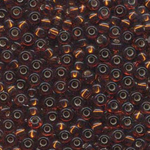 Japanese Miyuki Seed Beads, size 6/0, SKU 111031.MYK6-0005, dark topaz silver lined, (1 tube, apprx 24-28 grams, apprx 315 beads per tube)