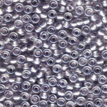 Japanese Miyuki Seed Beads, size 6/0, SKU 111031.MYK6-0242, sparkling pewter lined crystal, (1 tube, apprx 24-28 grams, apprx 315 beads per tube)