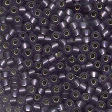 Japanese Miyuki Seed Beads, size 6/0, SKU 111031.MYK6-0024F, amethyst matte silver lined, (1 tube, apprx 24-28 grams, apprx 315 beads per tube)