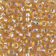 Japanese Miyuki Seed Beads, size 6/0, SKU 111031.MYK6-1003, gold silver lined AB, (1 tube, apprx 24-28 grams, apprx 315 beads per tube)